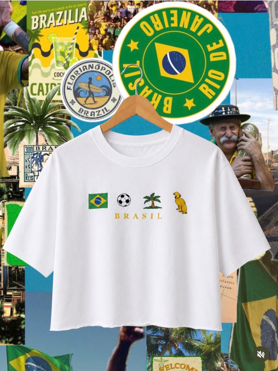 Camiseta Brasil branco