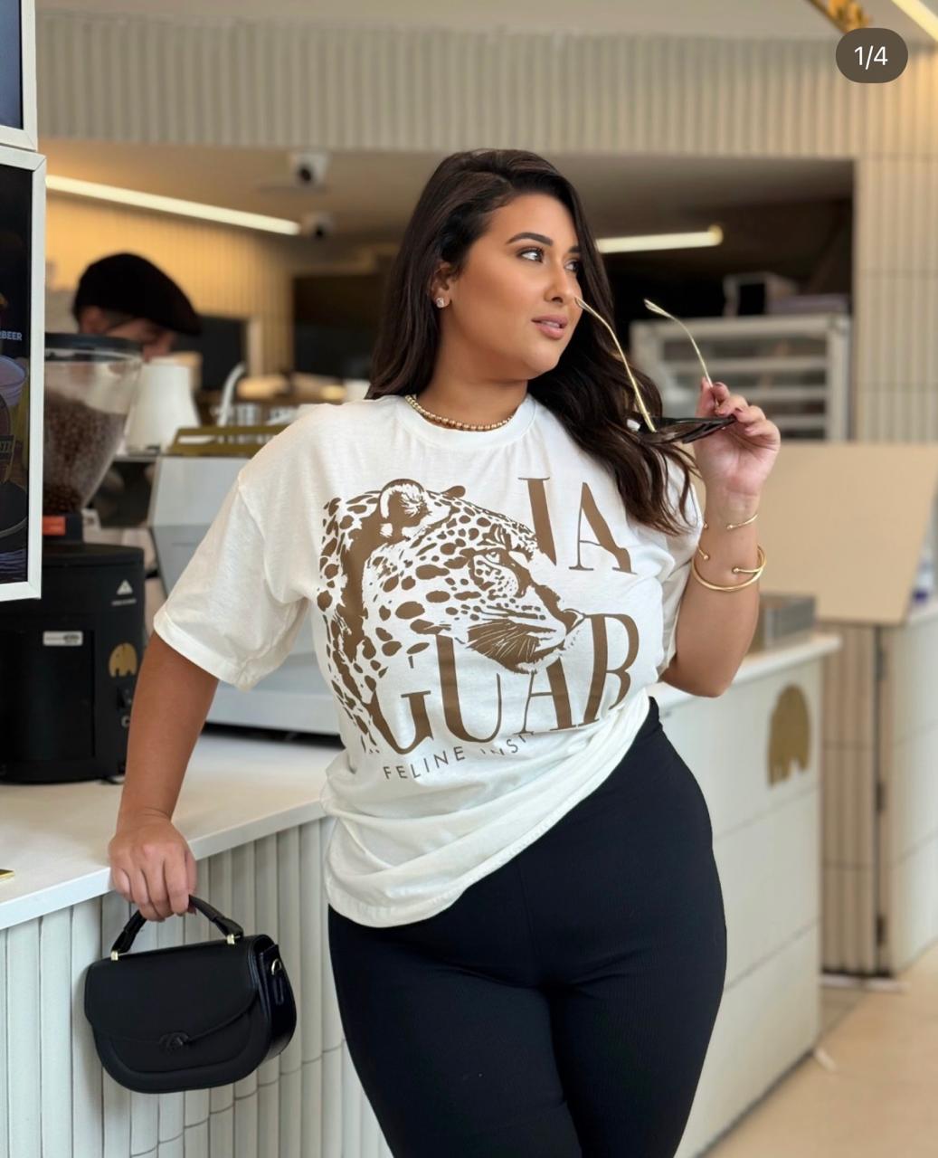 Camiseta Jaguar off-white