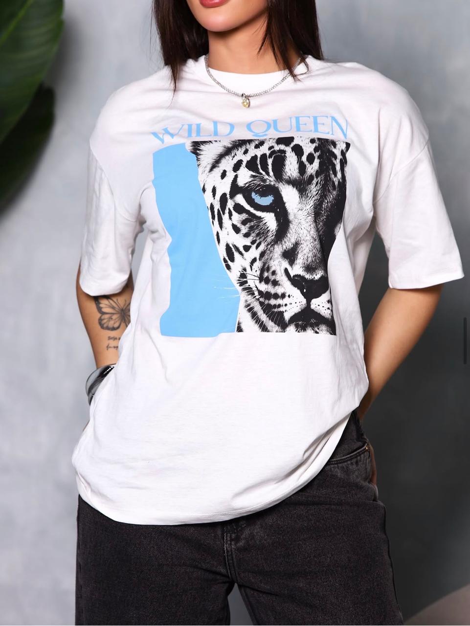 Camiseta Wild Queen branco